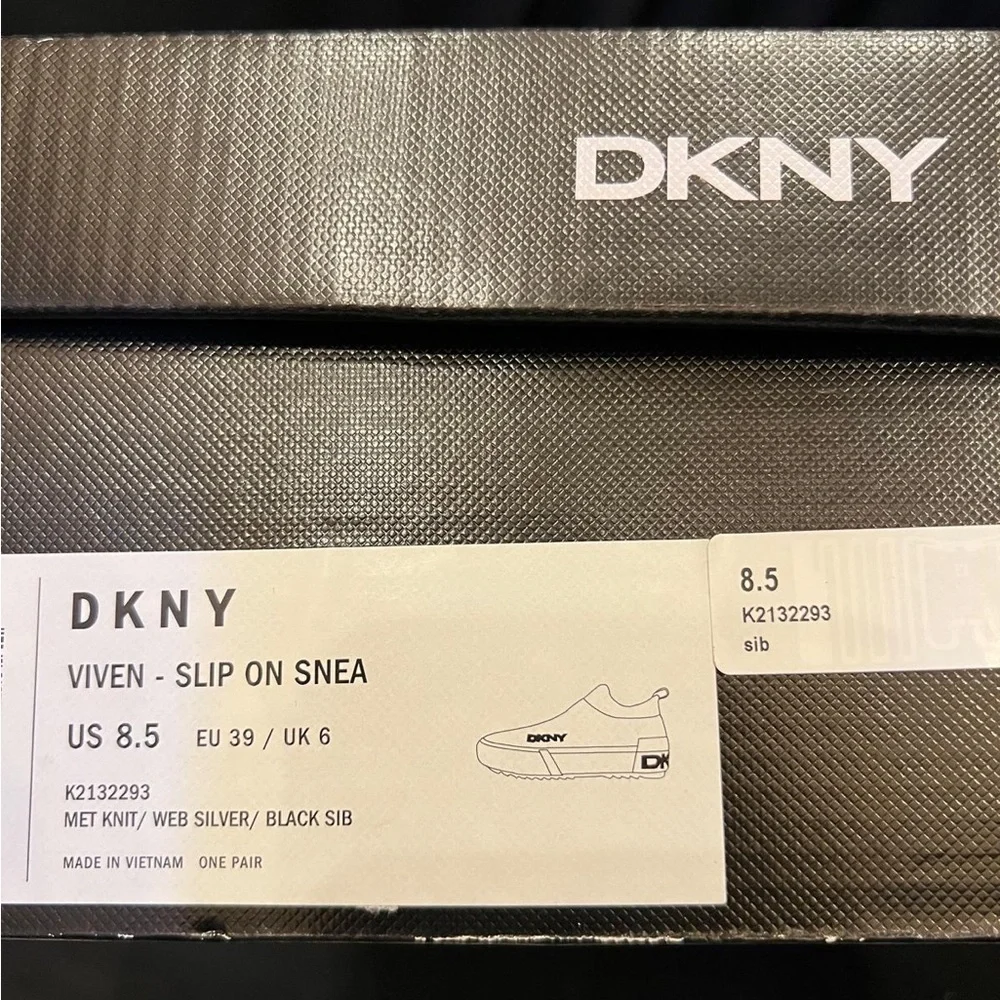 DKNY Men's Black Slip-On Sneakers - Picture 5 of 5